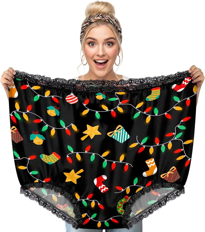 Dalycro Granny Panties Funny Unerwear for Women Big Mama Undies Gag Gift For Adults Men Christmas Stocking Stuffer Party - Image 1